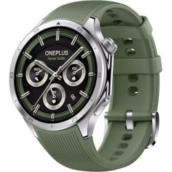 OnePlus Watch 3 Stainless Steel 46mm Αδιάβροχο με Παλμογράφο (Emerald Titanium)