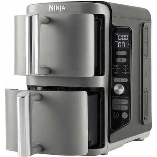 Ninja Double Stack XL Air Fryer με Διπλό Αποσπώμενο Κάδο 9.5lt Γκρι Ninja Double Stack XL Air Fryer με Διπλό Αποσπώμενο Κάδο 9.5lt Γκρι