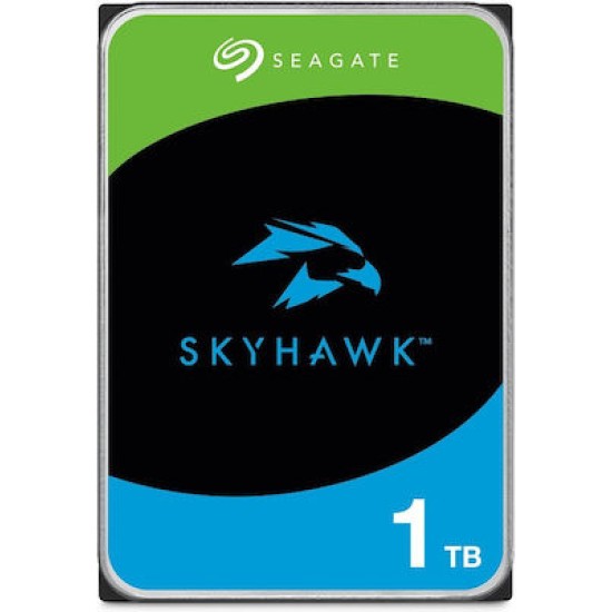 Seagate SkyHawk 1TB HDD Σκληρός Δίσκος 3.5" SATA III 5400rpm με 256MB Cache για Desktop / Καταγραφικό