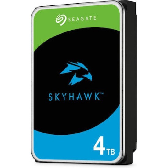 Seagate Skyhawk +Rescue 4TB HDD Σκληρός Δίσκος 3.5" SATA III με 256MB Cache για Καταγραφικό