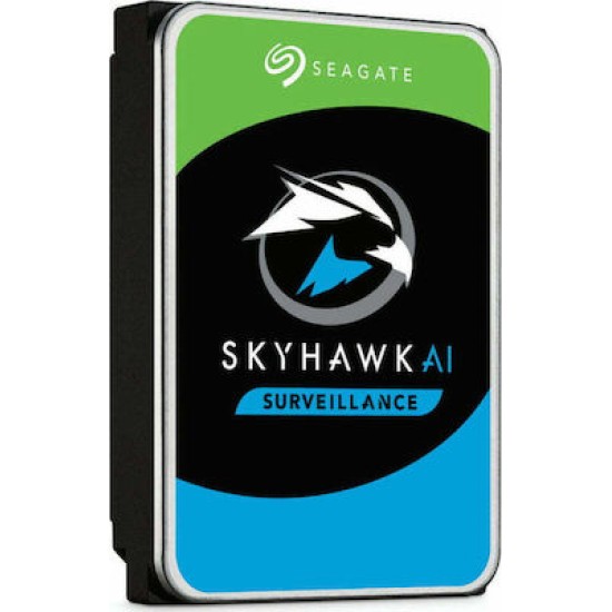 Seagate SkyHawk AI Surveillance 8TB HDD Σκληρός Δίσκος 3.5" SATA III 7200rpm με 256MB Cache για Καταγραφικό / NAS / Server
