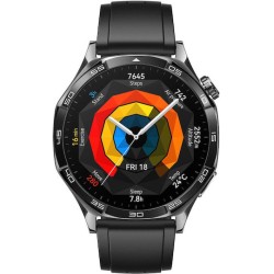 Huawei Watch GT 5 Stainless Steel 46mm Αδιάβροχο με Παλμογράφο (Μαύρο)