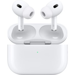 Apple AirPods Pro (2nd generation) with MagSafe Charging Case (USB‑C) In-ear Bluetooth Handsfree Ακουστικά με Αντοχή στον Ιδρώτα και Θήκη Φόρτισης Λευκά