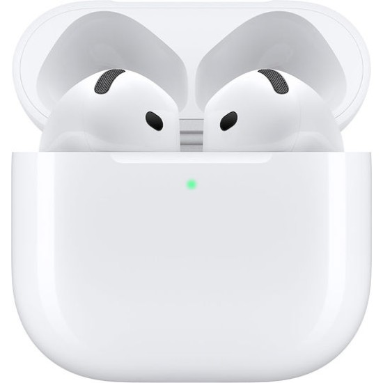 Apple AirPods 4 with Active Noise Cancellation Earbud Bluetooth Handsfree Ακουστικά με Αντοχή στον Ιδρώτα και Θήκη Φόρτισης Λευκά