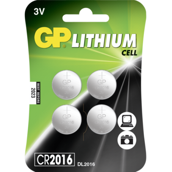 GP CR2016 Lithium Cell (4τμχ) GP CR2016 Lithium Cell (4τμχ)