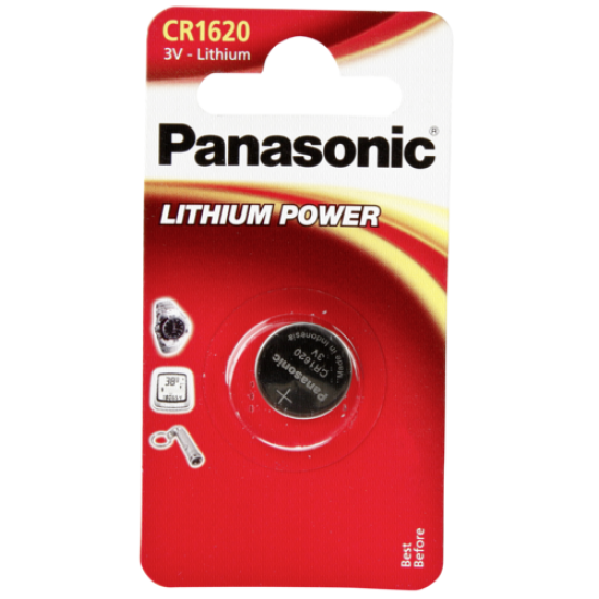 1 Panasonic CR 1620 Lithium Power 1 Panasonic CR 1620 Lithium Power