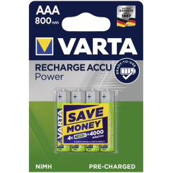 Varta Rechargeable Accu AAA Ready2Use NiMH 800 mAH Micro (4τμχ)