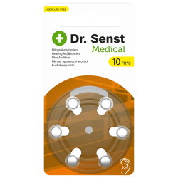 Dr. Senst Medical Hearing Aid Batteries Type 10 70510 (6τμχ)