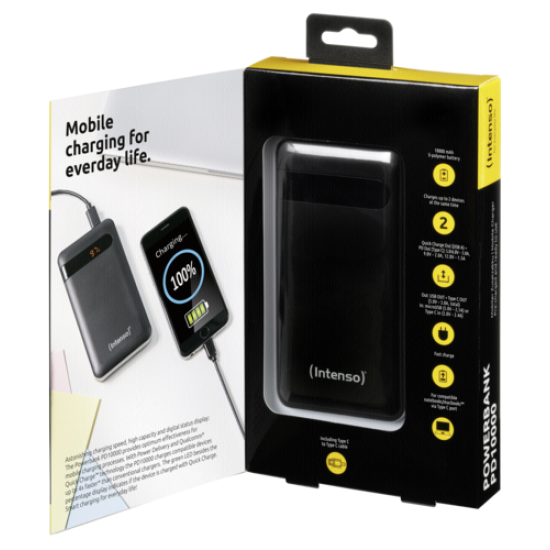 Intenso Powerbank PD10000 Power Delivery 10000 mAh black