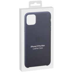 Apple iPhone 11 Pro Max Leather Case Midnight Blue