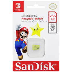 SanDisk MicroSDXC 100MB 256GB Nintendo SDSQXAO-256G-GNCZN