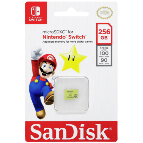 SanDisk MicroSDXC 100MB 256GB Nintendo SDSQXAO-256G-GNCZN