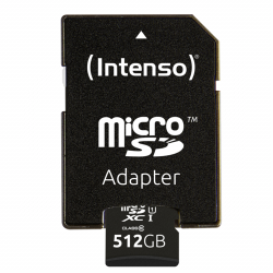 Intenso microSDXC Cards 512GB Class 10 UHS-I Premium
