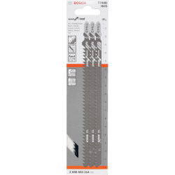 Bosch Jigsaw Blade T744D Wood, 3 pcs.