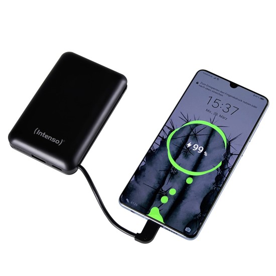 Intenso Powerbank XC10000 black +USB-A to Type-C Cable 10000 mAh