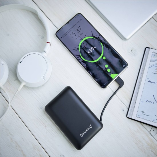 Intenso Powerbank XC10000 black +USB-A to Type-C Cable 10000 mAh