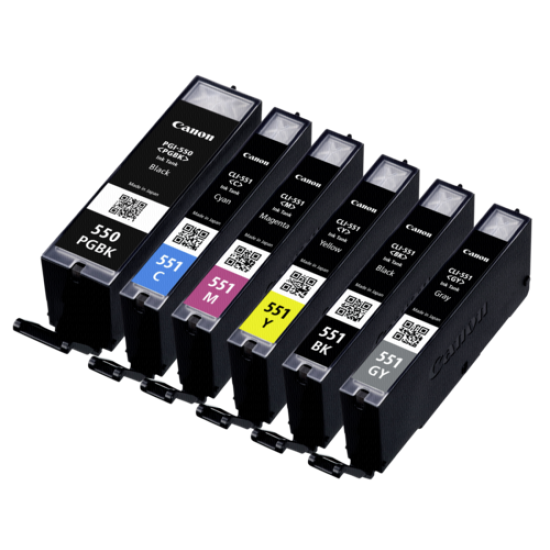 Canon PGI-550 PGBK/ CLI-551 C/M/Y/BK/GY Multipack (6496B005)
