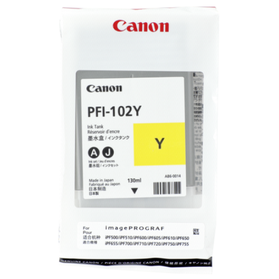 Canon PFI-102 Yellow (0898B001)