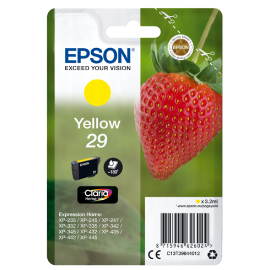 Epson 29 Yellow (C13T29844012) Epson 29 Yellow (C13T29844012)