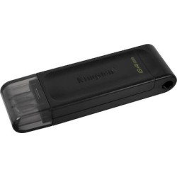 Kingston Technology DataTraveler 70 USB flash drive 64 GB USB Type-C 3.2 Gen 1 (3.1 Gen 1) Black