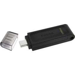 Kingston Technology DataTraveler 70 USB flash drive 128 GB USB Type-C 3.2 Gen 1 (3.1 Gen 1) Black