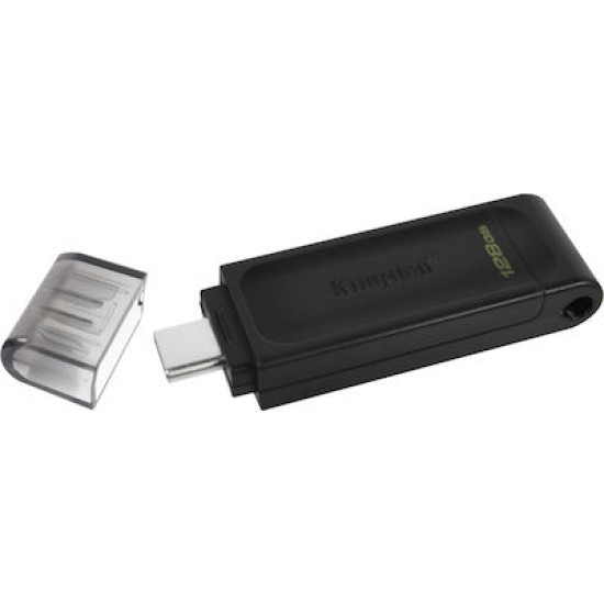 Kingston Technology DataTraveler 70 USB flash drive 128 GB USB Type-C 3.2 Gen 1 (3.1 Gen 1) Black