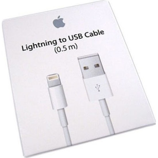 Apple USB to Lightning Cable Λευκό 0.5m (ME291ZM/A)
