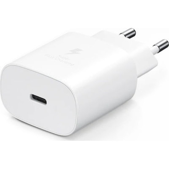 Samsung USB-C Wall Adapter Λευκό (Fast Travel Charger 25W)