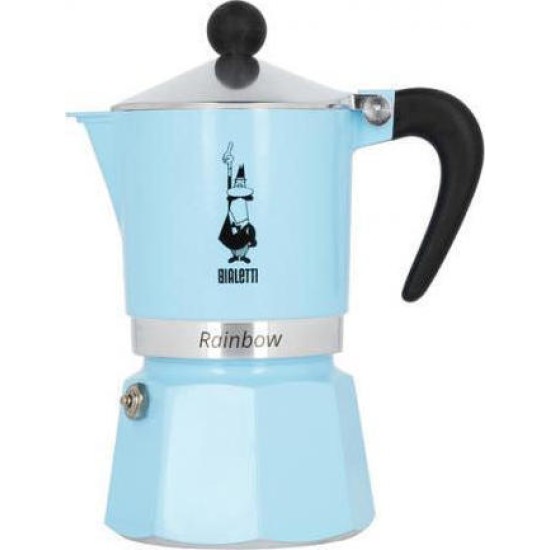 Bialetti RAINBOW (3 Cups) Light Blue
