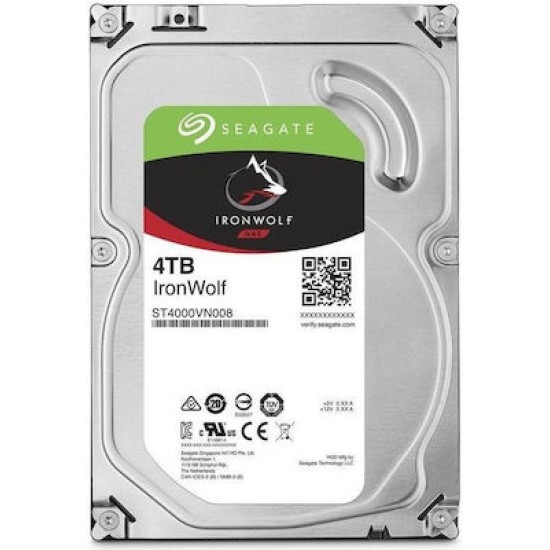 Seagate IronWolf 4TB Ιnternal Ηard Δrive 3.5