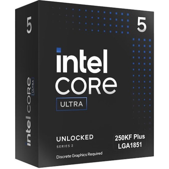 Intel BX80768250KF Intel Core Ultra 5 250KF Plus, LGA1851, 18-Core, 4.2GHz, DDR5, Boxed excl. cooler