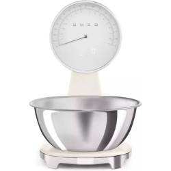 SMEG ANALOG AND DIGITAL KITCHEN SCALE CREAM KSF01CRWW