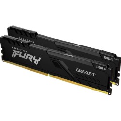 Kingston RAM FURY Beast - 32 GB (2 x 16 GB Kit) - Low Profile - DDR4 3200 DIMM CL16