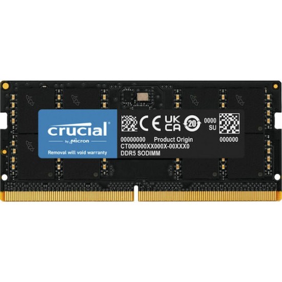 Crucial RAM - 32 GB - DDR5 4800 SO-DIMM CL40