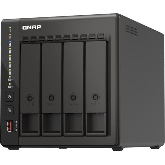 QNAP TS-453E NAS Tower Intel® Celeron® J6412 8 GB 0 TB QNAP QTS Black