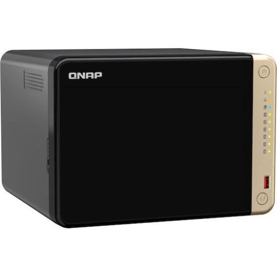QNAP TS-664 NAS Tower Intel® Celeron® N5095 8 GB DDR4 0 TB QNAP QTS Black, Bronze