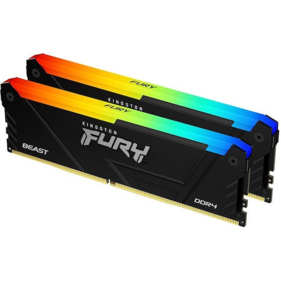 Kingston RAM FURY Beast RGB - 32 GB (2 x 16 GB Kit) - DDR4 3600 DIMM CL18