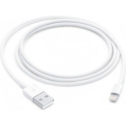 cable: Apple Lightning - Lightning / USB Typ A - 1m - white