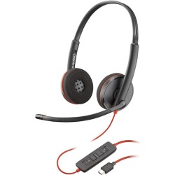 HP Poly Blackwire 3220 Stereo USB-C Headset +USB-C/A Adapter (Bulk)