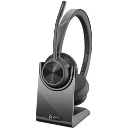 HP Poly Voyager 4320 USB-C Headset +BT700 dongle +Charging Stand