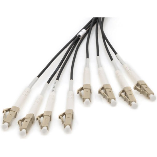 Digitus Pre-assembled Fiberglass Universal Breakout Cable, Multi Mode OM4, 8 Fibers, LC/UPC - LC/UPC
