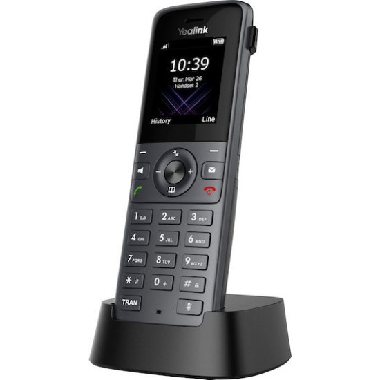 Yealink W74H - cordless extension handset - with Bluetooth interface with caller ID - 3-way call capability