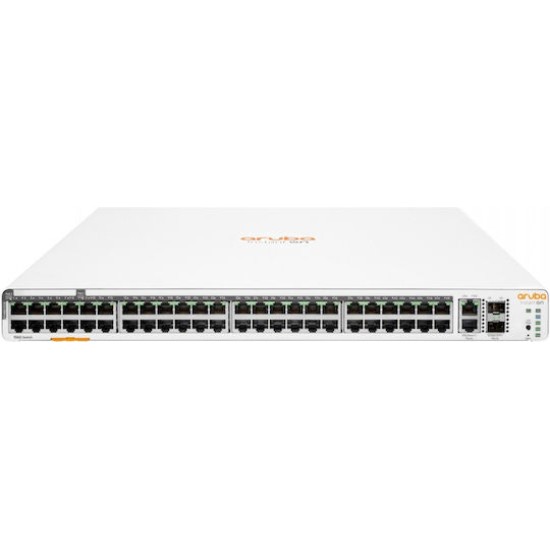 HPE Aruba Networking Networking Instant On Switch 40p Gigabit CL4 8p Gigabit CL6 PoE 2p 10GBT 2p SFP+ 600W 1960