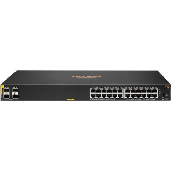 HPE Aruba Networking CX 6100 24G Class4 PoE 4SFP+ 370W Switch