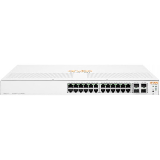 HPE Aruba Networking Aruba Instant On 1930 24G Class4 PoE 4SFP/SFP+ 195W Managed L2+ Gigabit Ethernet (10/100/1000) Power over Ethernet (PoE) 1U White