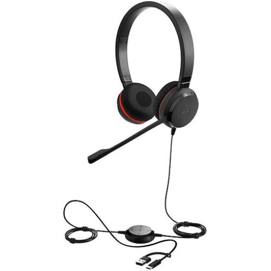 Jabra Evolve 30 II Headset Wired Head-band Office/Call center USB Type-C / USB Type-A Black