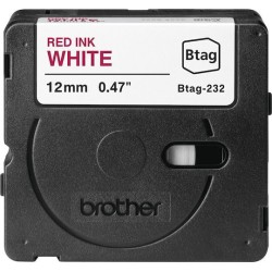 Brother Label Tape BTAG-232 - 12 mm x 4 m - Red on White
