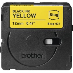 Brother Label Tape BTAG-631 - 12 mm x 4 m - Black on Yellow