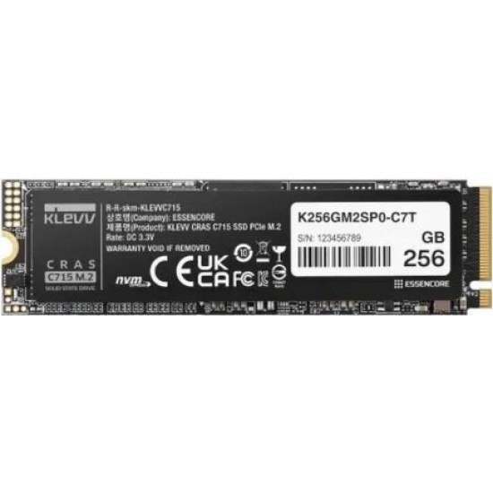 KLEVV SSD C715 - 256 GB - M.2 2280 - PCIe 3.0 x4 NVMe