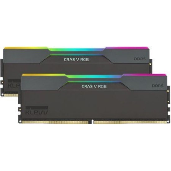 KLEVV RAM CRAS V RGB Obsidian Black - 32 GB (2 x 16 GB Kit) - DDR5 6400 UDIMM CL30